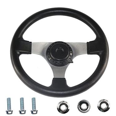 Imagem de PRO BAT Volante De 300 Mm/11,8'' 110 Cc Go Kart Volante Com Tampa Para Taotao Gokart Go Cart Atv Utv 110 Cc 125 Cc 140 Cc 150 Cc Preto