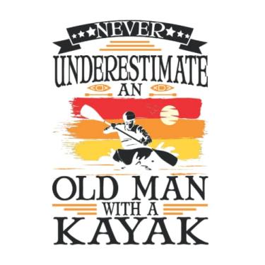 Imagem de Kajak Tagesplaner: Kayak Alter Mann Kajakfahrer Opa Paddelsport Kajak/Kalender 2022 / Wochenplaner Tagesplaner Planer/Planungsbuch To-Do-Liste / 6x9 Zoll / 100 ausfüllbare Seiten