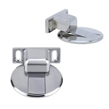Imagem de Prendedor De Porta Batente Ímã Magnetico Aço Cromado Fixador
