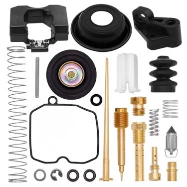 Imagem de JA&MIU Kit de reparo de carburador 27421-99C compatível com Harley Davidson Dyna Sportster 40 mm XL883 XLH1200 1200 Custom XLC, compatível com carburador Keihin HD CV40, substitui 27490-04