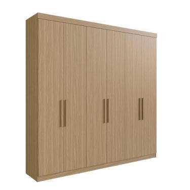 Imagem de Roupeiro 6 Portas Casal Édez Thames, Cedro - Herval
