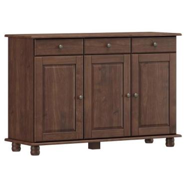 Imagem de Balcão Aparador Rubi 3 Portas e 3 Gavetas - Finestra Móveis, Café