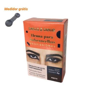 Imagem de Henna Para Sobrancelhas Della E Delle 8g - Della & delle,  Preto