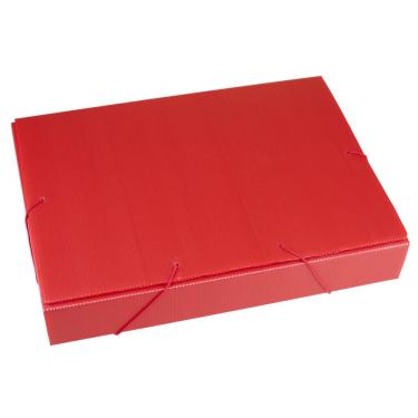 Imagem de Pasta Escolar Dello com Elástico 5.5cm Vermelha