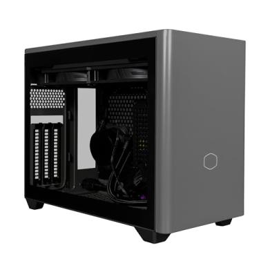 Imagem de Cooler Master NR200P MAX SFF Small Form Factor Mini-ITX Case with Custom 280mm AIO, 850W SFX Gold PSU, Triple-Slot GPU, Premium PCIe Gen4 Riser, Tempered Glass or Vented Panel Option