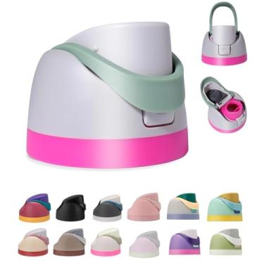 Imagem de Tampa de substituição para garrafa de água Owala FreeSip, peças de reposição compatíveis com Owala Freesip 473 ml 680 g 947 g 1,134 g, tampa de canudo à prova de vazamento com alça de transporte