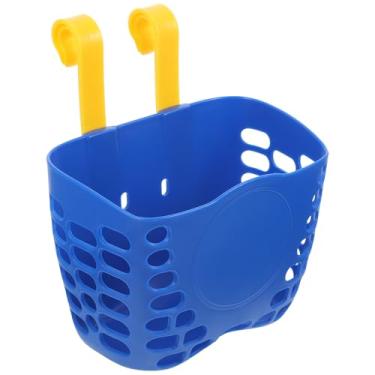 Imagem de SUPVOX Cesta de Plástico para Bicicleta Infantil, Cesta de Armazenamento Removível Em Pp para Bicicleta Infantil, 23,7 X 19,9 X 14,8 Cm, Azul Escuro, Sem Adesivo