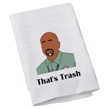 Imagem de LEVLO Esquadrão primário preto escola toalha de cozinha que é lixo decoração de cozinha toalha de prato professor agradecimento presente (lixo)