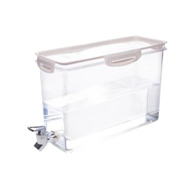 Imagem de Reservatório Dispenser de Água 5,85L para Geladeira com Torneira Tampa Marmorizada