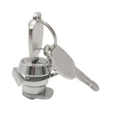 Imagem de Generic Cilindro de fechadura para porta-malas de motocicleta com 2 chaves, fácil de instalar, resistente, para substituição de fechadura de porta-malas de, 22mm