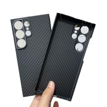 Imagem de Waillynice Capa de fibra de carbono original para Samsung Galaxy S24 Ultra anti-queda com design de capa de fibra de aramida S24ultra (anel fino), para S24 Ultra)
