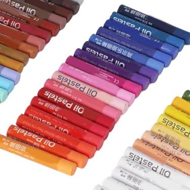 Imagem de Giz Pastel a Óleo Clássico 12 Cores – Cores Vivas e Suaves, Não-Tóxicos p/Crianças, Estudantes e Artistas Iniciantes