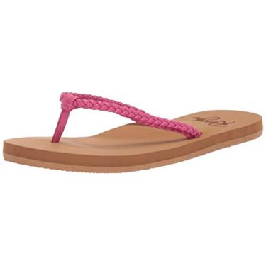 Imagem de Sand lia feminina Roxy Rg Costas Cabo Flip, Raspberry 20, 11 Little Kid