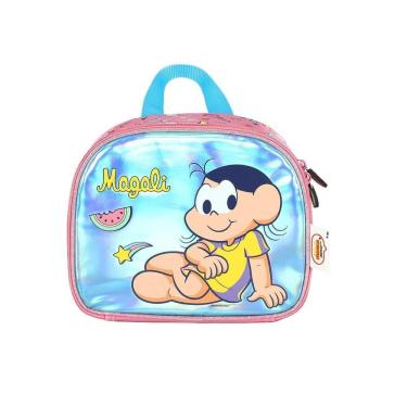 Imagem de Lancheira Escolar Luxcel Turma da Mônica Relevo Azul