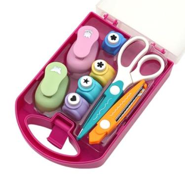 Imagem de KiBcsLic Perfurador de Papel Versátil Mini Cortador para Artesanato, Scrapbooking, Álbuns de Fotos e Materiais de Escritório