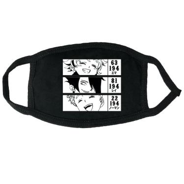 Imagem de Máscara facial The Promised Neverlands com impressão 3D Anime respirável