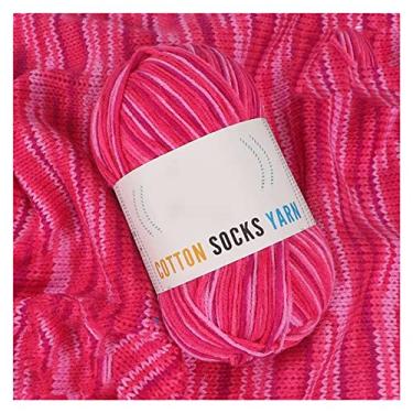 Imagem de HHHJQFAAT Fios para tricô para tricô fio de leite fio de crochê indefinido fio de tricô arco-íris (cor: A, tamanho: tamanho único) (C tamanho único)