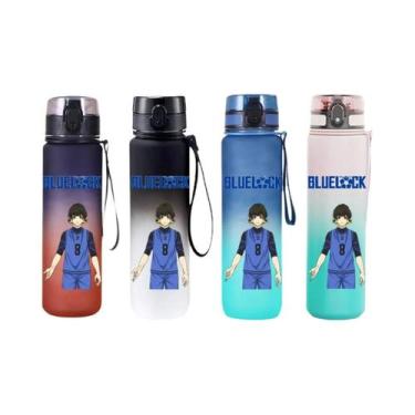 Imagem de Copo De Água Blue Lock Anime 650ML Garrafa Esportiva Com Tampa Flip-to