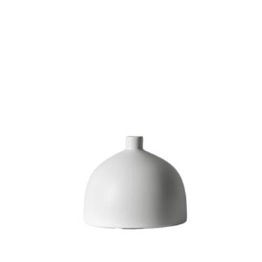 Imagem de Vaso branco pequeno moderno para decoração de mesa de sala de estar, decoração de mesa de cerâmica para artesanato