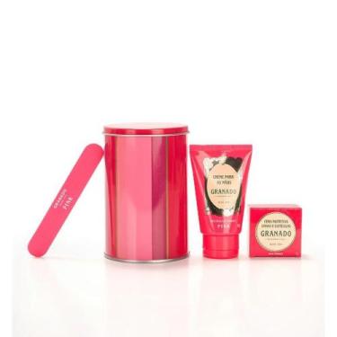 Imagem de Kit Granado Pink Trio Essencial Creme para Mãos 60g + Cera Nutritiva U