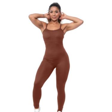 Imagem de Macacão Fitness Feminino Modelador Alta Sustentação Premium Compressão