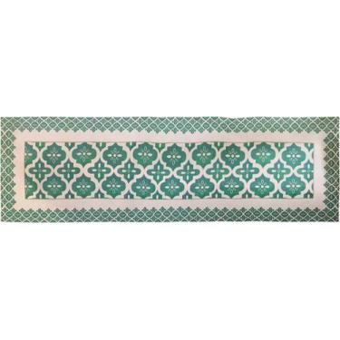 Imagem de Tecido Estampado Para Trilho de Mesa Verde - Sassarico