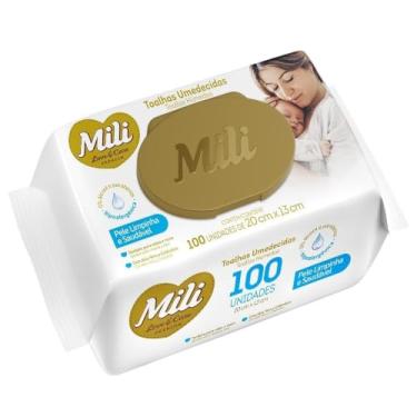 Imagem de Mili Toalhas Umedecidas Love & Care Premium, Para Bebê, Com Aloe Vera e Calêndula, Dermatologicamente Testadas, 96 Unidades