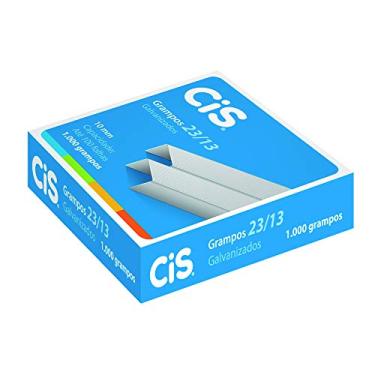 Imagem de Grampo 23/13 Galvanizado para 120 folhas, 181.1100, Caixa com 1000 grampos, CIS