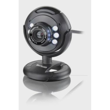 Imagem de Webcam Multilaser Night Vision Preta Wc045 Com Microfone Usb