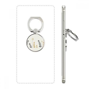 Imagem de Suporte de anel de telefone com arte abstrata dente-de-leão com laço ajustável