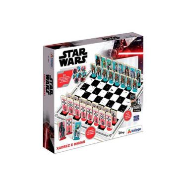 Xadrez e Damas Star Wars em Madeira/Plástico Xalingo - 5340.9