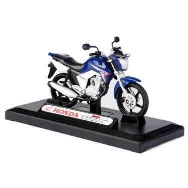 Imagem de Miniatura Moto CG Titan 150 2014 California toys, azul