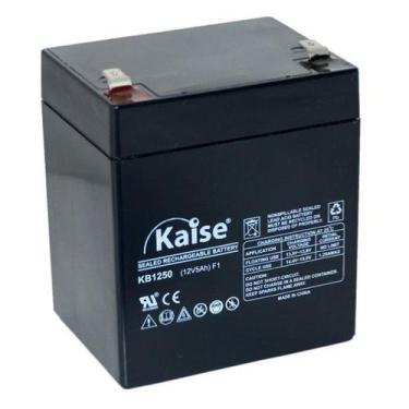 Imagem de Bateria Estacionária VRLA 12V 5Ah Kaise KB1250 Segurança Nobreak Alarm