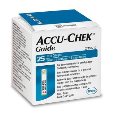 Imagem de Tiras Accu-Chek Guide para Controle de Glicemia 25 testes - Accu Chek