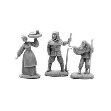 Imagem de Townsfolk I Boneco miniatura de escala heroica de 25 mm Dark Heaven Bones Reaper Miniatures
