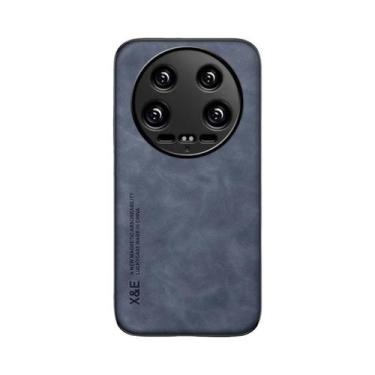 Imagem de Luxo magnético carro titular couro telefone caso, xiaomi 14 ultra, pro