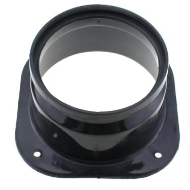 Imagem de Maxmoral Revestimento de ventilação do secador Conector de duto de plástico ABS de 10 cm Painel de flange Conector de duto de ar Encaixe de entrada de flange para teto de parede de ventilação reta