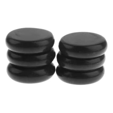 Imagem de Kit 6 Pedras Quentes Vulcânicas de Basalto Grandes para Massagem - Terapia Relaxante e Revitalizante