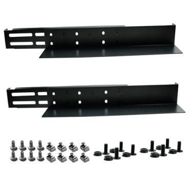 Imagem de Trilhos de rack de servidor 1U, trilhos de montagem em rack universais adequados para Dell Compaq Hp IBM APC, trilho de prateleira de rack de servidor de 43 a 70 cm, profundidade ajustável, capacidade