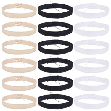 Imagem de FREEBLOSS 18 peças, redutor de chapéu, fita, redutor de tamanho, chapéu, forro de suor, tamanho do chapéu, fita, modelador de chapéus, fitas ajustáveis para chapéus, bonés de costura, artesanato