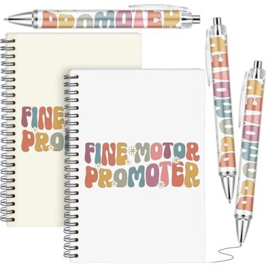 Imagem de Maitys Caderno de terapia ocupacional, 5 peças, presentes, promotor de motor fino, caderno espiral, caderno, canetas esferográficas, presentes de agradecimento, presente em espiral para mulheres e