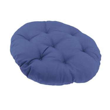 Imagem de Ioensy Almofada para cadeira suspensa em formato de ovo, almofada para assento de rede, moderna, respirável e leve, de substituição para cadeira de balanço, Azul Profundo