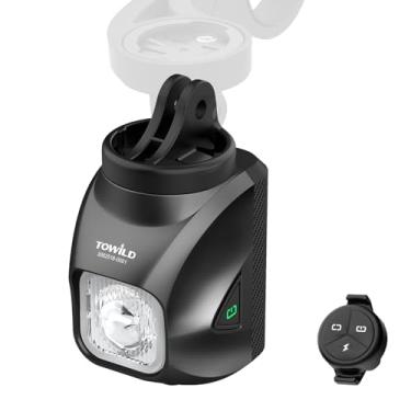 Imagem de TOWILD DL1200S Luzes de bicicleta para passeios noturnos, farol de bicicleta super brilhante de 1200 lm, luz frontal de bicicleta à prova d'água para ciclismo de estrada de montanha