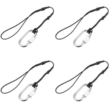 Imagem de Mikikit Cordas de fixação de corda de segurança para câmera, pequena, esportiva, câmera esportiva, suprimento de câmera, Preto, 23.00X2.20X1.00cm/9.04X0.86X0.39in