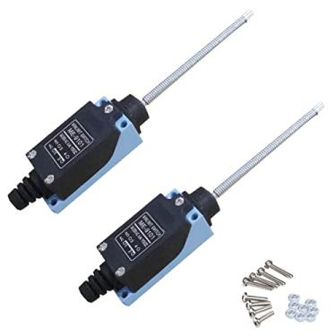 Imagem de yusheng Interruptor De Limite Momentâneo Tz-9101, 2 Peças, Viagem, Haste Mola Helicoidal Flexível Yusheng, Arduino Nc-No, Fresadora Cnc, Roteador Plasma A Laser (2 Contatos Prateados Espessos)