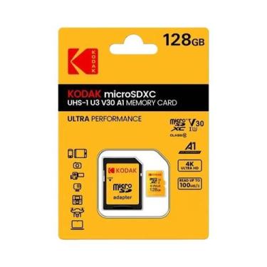 Imagem de Cartão Micro SD Kodak 64GB 32GB 256GB 128GB Classe 10 U3 100MB/s Cartã