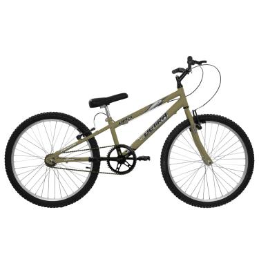 Imagem de Bicicleta de Passeio Ultra Bikes Esporte Rebaixada Aro 24 Reforçada Freio V-Brake Sem Marcha Verde Oliva Fosco