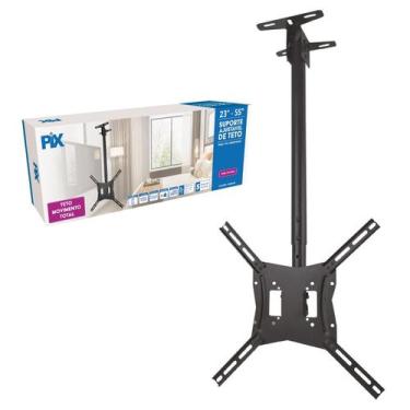 Imagem de Suporte Para Tv Teto Altura Ajustável 23'' A 55'' Até 32Kg - PIX