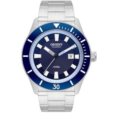 Imagem de RELÓGIO ORIENT SOLARTECH MASCULINO ANALÓGICO MBSS1499 D1SX PRATA FUNDO AZUL MARINHO