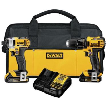 Imagem de Kit Furadeira e Chave de Impacto 20V MAX, DEWALT DCK280C2, Amarelo